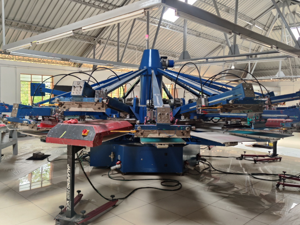 Octopus screen printing carousel